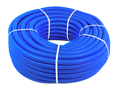Труба гофрированная ПНД (16-18) d=25 синяя, бухта 50м (3115)